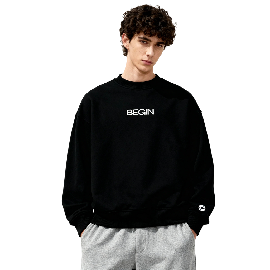 VOYAGE SOUTH HOODIE — BLACK