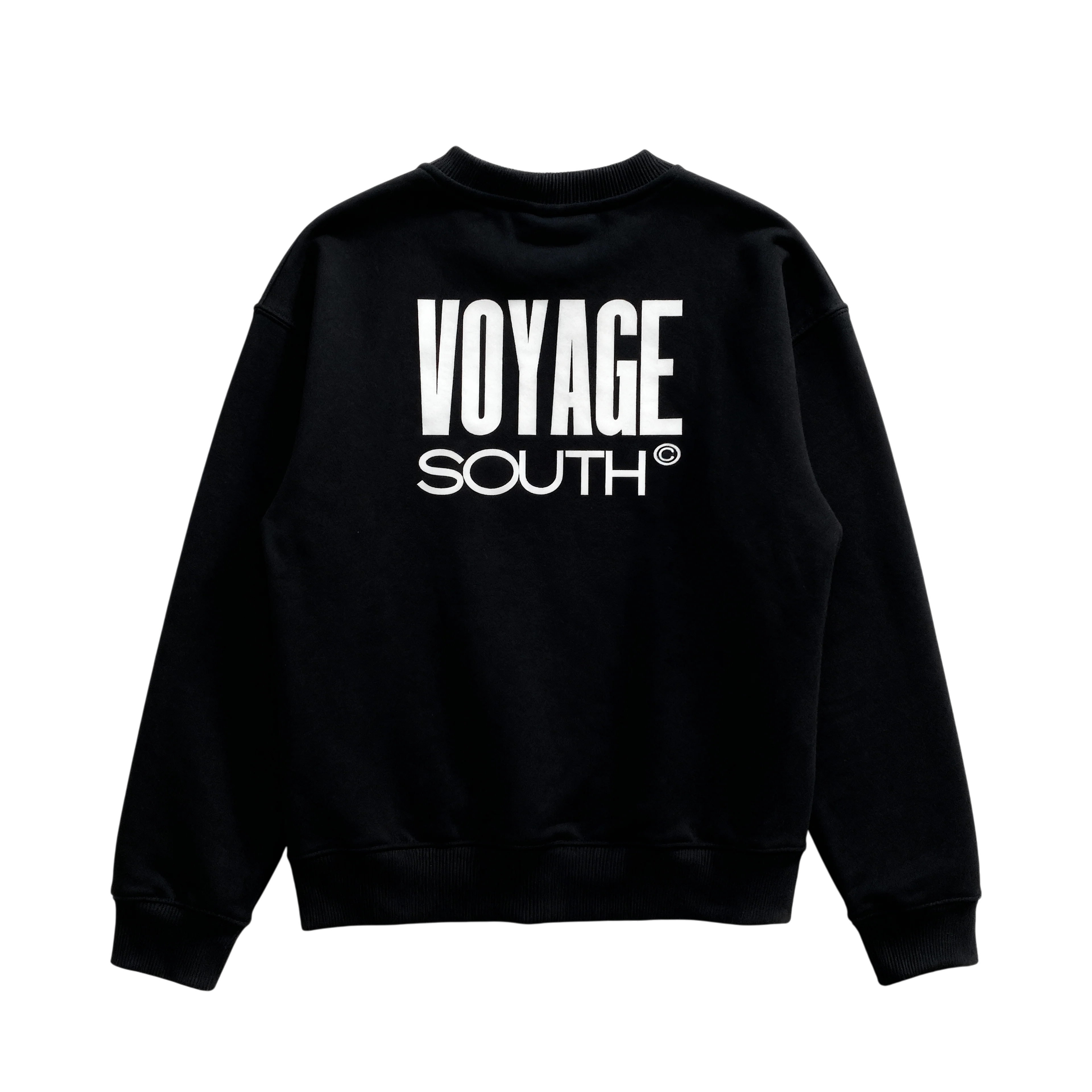 VOYAGE SOUTH HOODIE — BLACK