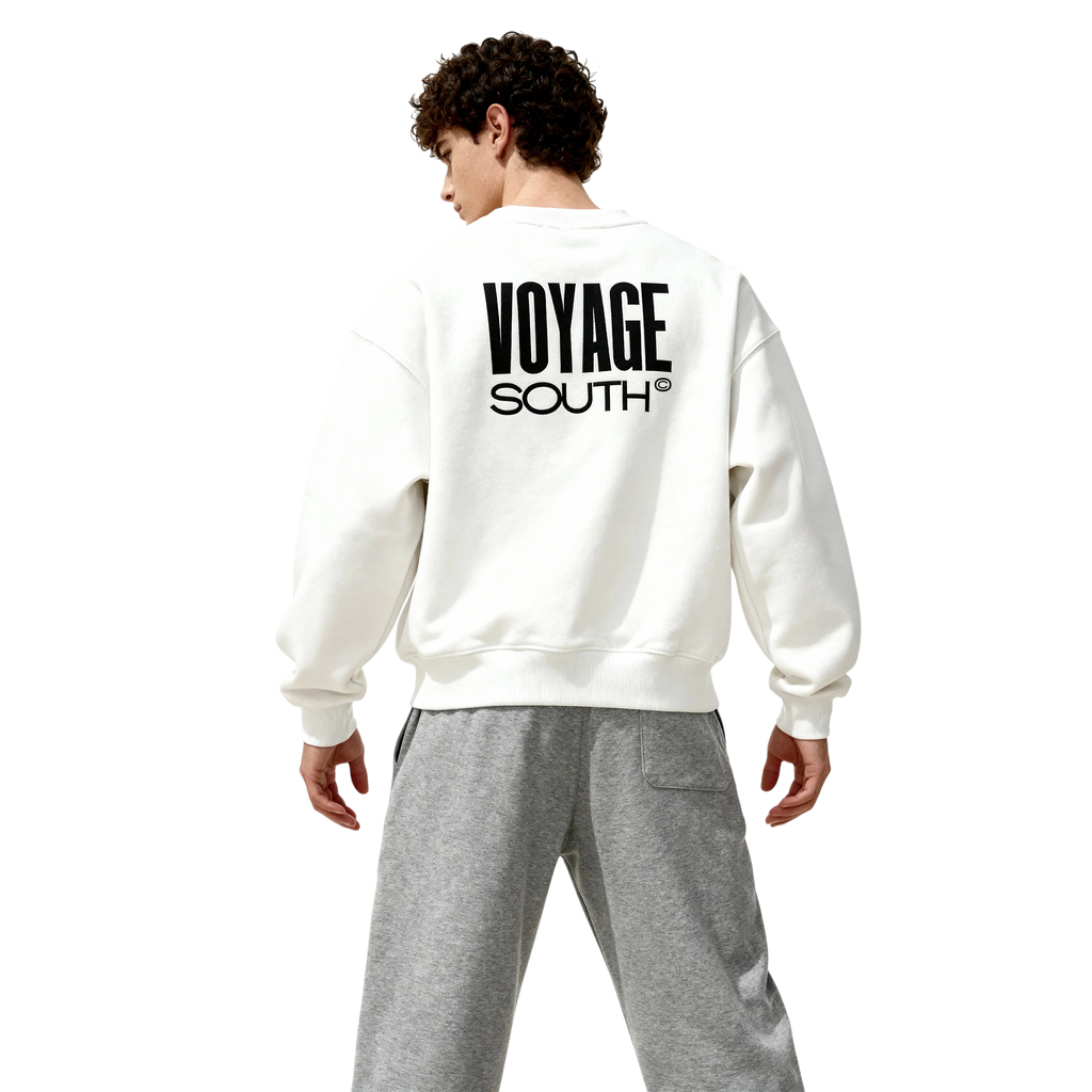 VOYAGE SOUTH HOODIE — BLACK